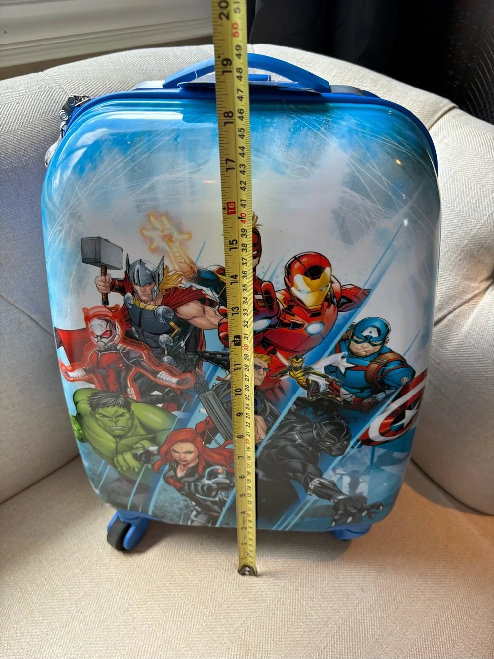 Marvel Avengers Kids Carry-On Suitcase | Heys Hardshell Spinner Luggage | Blue - Picture 6 of 9